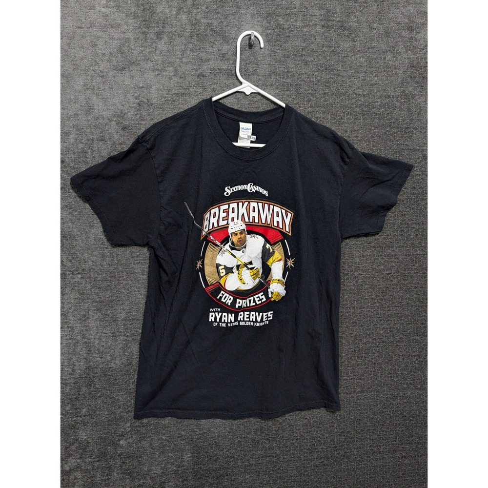 Gildan Ryan Reaves Vegas Golden Knights Station Casinos Breakaway T-Shirt Large